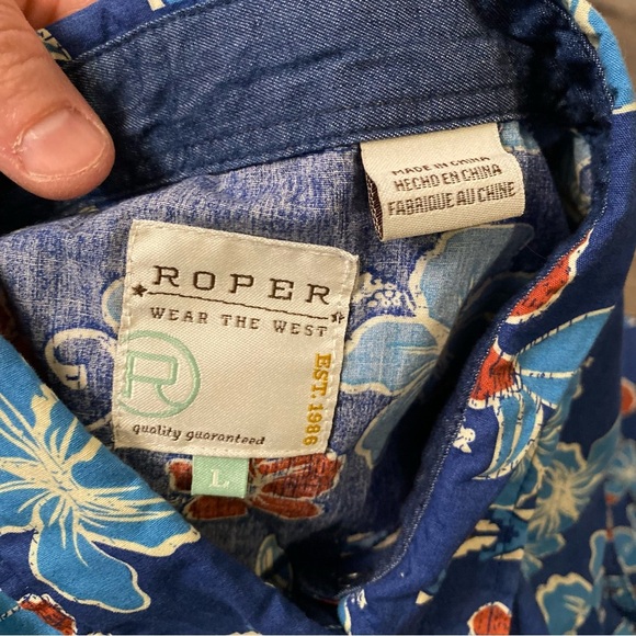 Roper button up sleeveless western rodeo wear - Picture 3 of 6